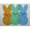 Easter Peeps Bunnies Hair Clip Accessories Set of Two /