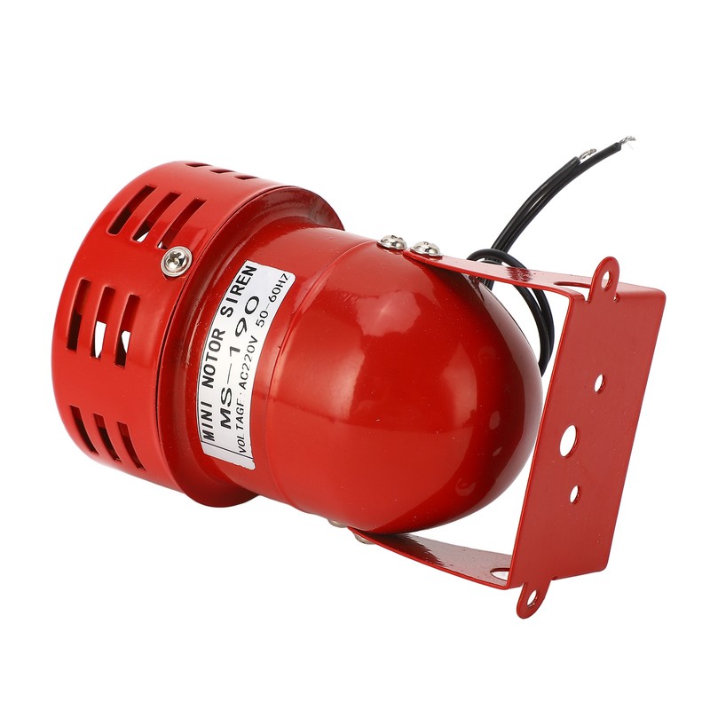 Industrial Motor Alarm Bell Red Color Steel Mini Horn Sound