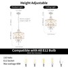 Uiimeces Small Crystal Chandelier, Modern Crystal Chandelier for Dining Room,
