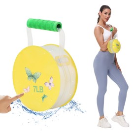 DEIRIS Water Kettlebell- Foldable & Adjustable Kettlebell 7lbs- Sand Water Kettlebells- Sand Bag Alternative- Portable Stability Fitness Equipment- Aqua Bag for Workout, Strength Training