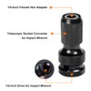 1/2 Square Drive to 1/4 Hex Shank Socket Adapter,2Pack Quick