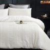 Cupocupa King Size Comforter Set;White Comforter Boho Tufted Lightweight Bedding