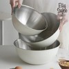 Elimach Cream-tone Stainless Steel Mixing Bowl 24cm / 엘리막쉬 크림톤