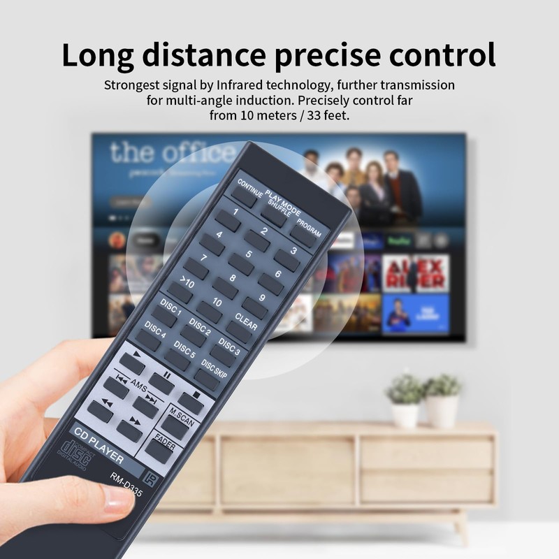 RM-D335 Replacement Remote Control for Sony CD Player Compact Disc