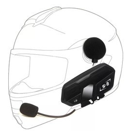 Sykik SRS8 Bluetooth Intercom for Motorcycle Helmet 4-Way 4 Rider 1200m Range