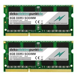 dekoelektropunktde 16GB Kit (2x8GB) Ram Speicher passend für AsRock Vision Mini X 323B, Ersatz Arbeitsspeicher DDR3 SO-DIMM PC3