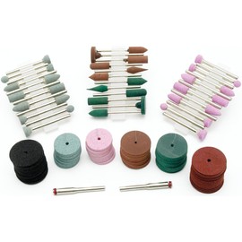 Performance Tool 1933 134-Piece Rotary Tool Grinding Accessory Set and Storage Case