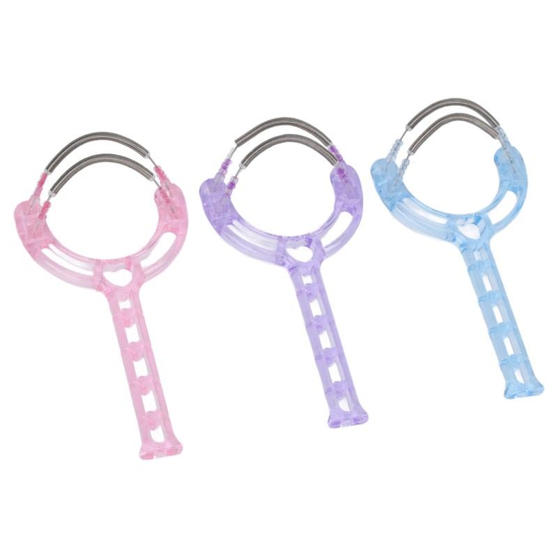 3PCS Facial Hair Removal Spring Handheld Face Epilator for Women