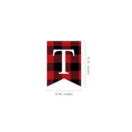 CC HOME Buffalo Plaid Baby Shower Decorations, Buffalo Plaid Happy Birthday Banner,Lumberjack Birthday Banner for Kids,Boys,Baby Shower,Birthday Party Decoration