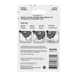 Glue Dots Dot N' Go Dispenser with 200 (.375'') Removable Dots, Clear (03669E)