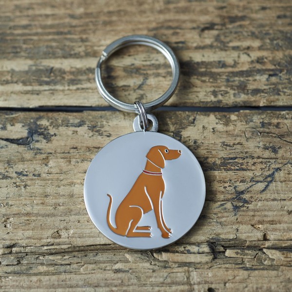 Sweet William Vizsla Dog Tag/Keyring