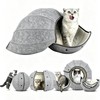 COLMO Cute Shell Cat Bed Cave Tunnel Toy Ball Multifunction