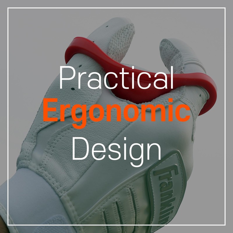 GUARD UP Baseball Thumb Guard, Shock Absorber (Red)