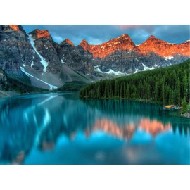Moraine Lake 1000 Piece Puzzle for Adults, Banff National Park Landscape 1000 Piece Puzzle, Impossible Hard Difficult Jigsaw Puzzle 1000 Pieces(27” x 20”)