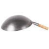 Town 14" Heavy Duty Mandarin Wok Silver Carbon Steel Round