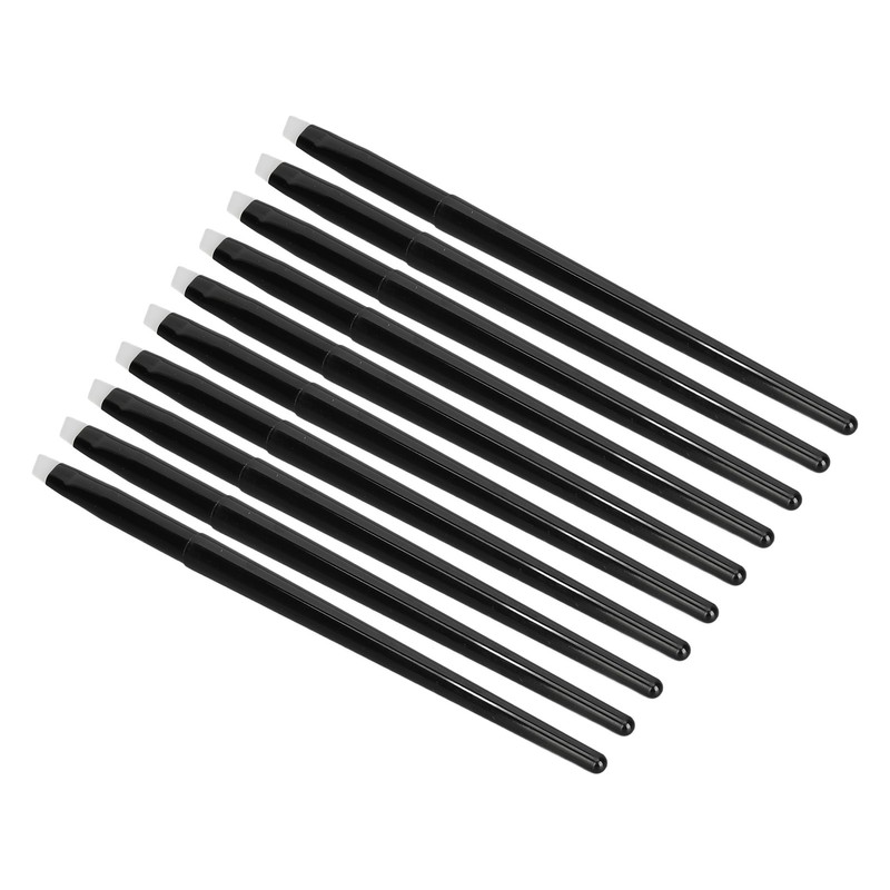 10pcs Eye Brush Angled Eyebrow Brush Silicone Eyebrow Liner Eyeshadow