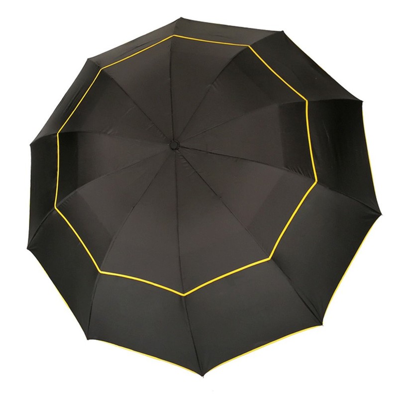 Kalolary Extra Large Golf Umbrella Folding Umbrella Rainproof Compact Black