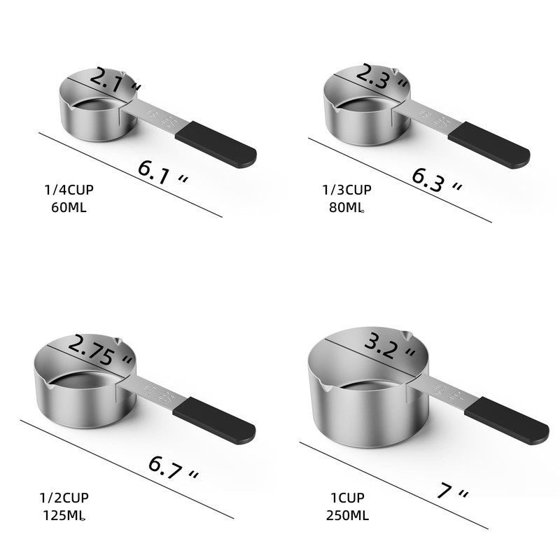 Mage Crab Magnetic Stainless Steel Measuring Cups & Spoons Set
