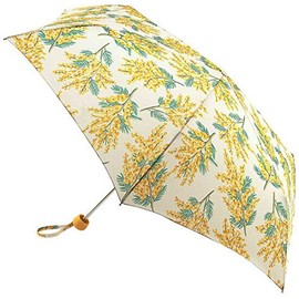 Cath Kidston Mimosa Yellow Minilite Folding Umbrella Compact Handbag Size & Matching Case