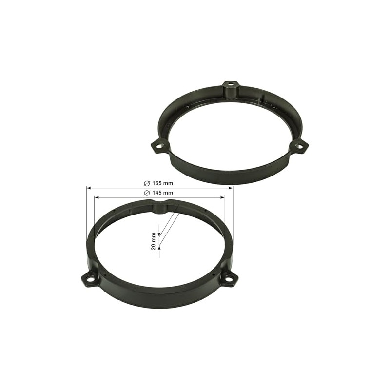 tomzz Audio 2825-003 Speaker Rings Adapter Brackets Compatible with Kia