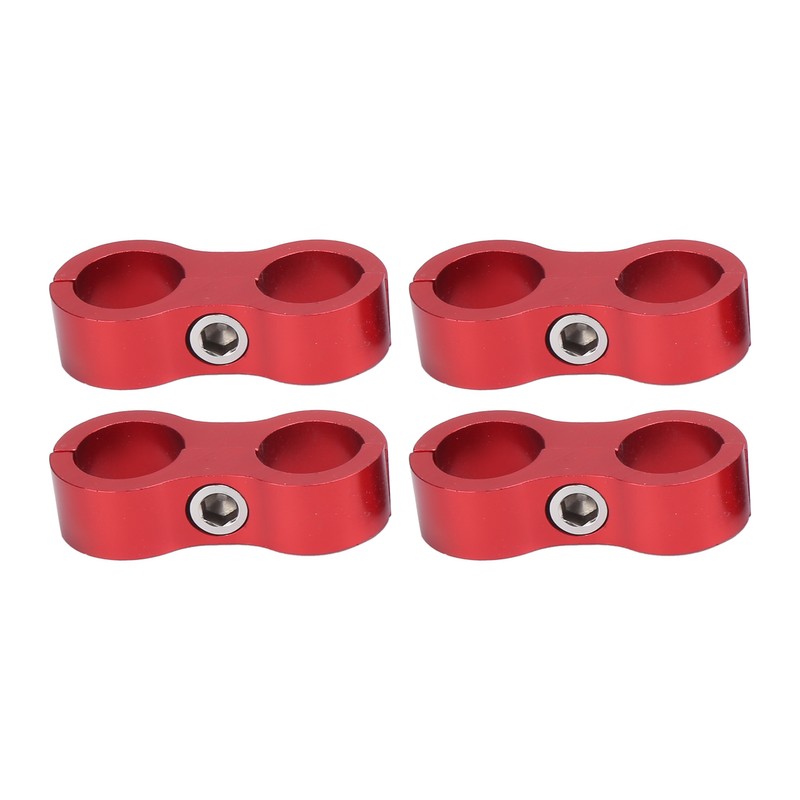4PCS Hose Separator AN8 Automobile Oil Pipes Fixing Adapter Aluminum