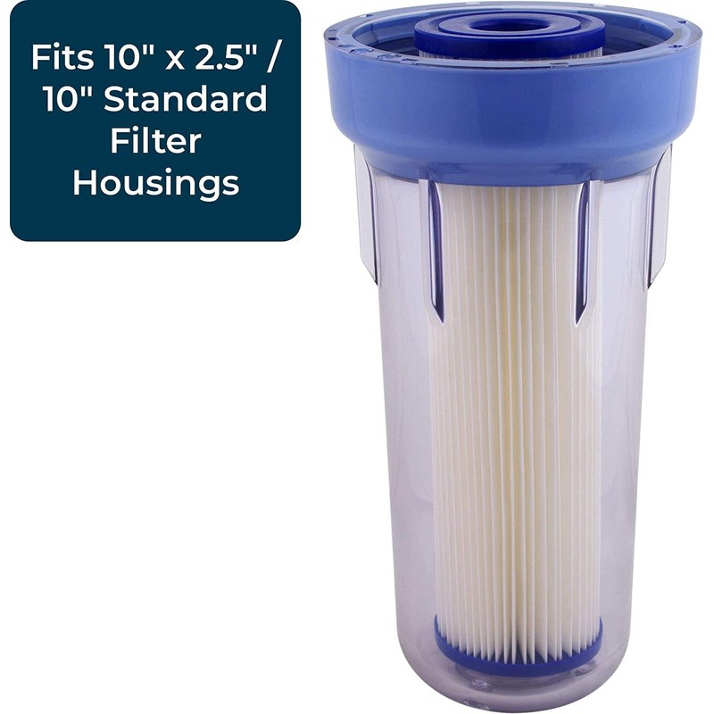 SpiroPure SP-R50 10x2.5 50 Micron Pleated Polyester Sediment Water Filter