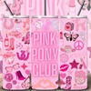 LK22Designs, Pink Pony Club Inspired Tumbler, 600ml Stainless Steel, with