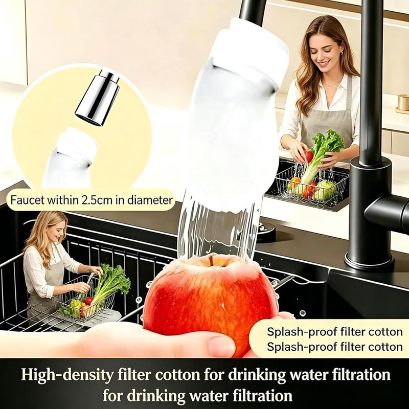 Tap Filter Cotton Sleeve – Faucet Mesh Protector, Sink Water