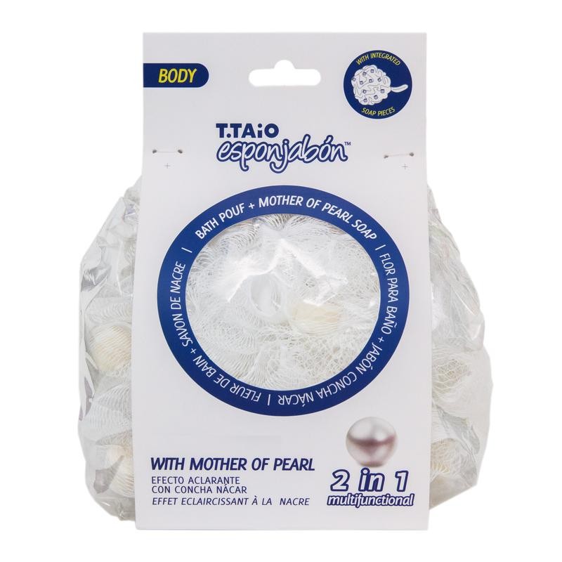 T.Taio Esponjabon Bath Pouf with Soap for a Luxurious Shower