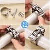 Pack of 6 Joint Bolt Clamps Hose Clamps Stainless Steel