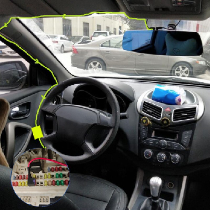 Dash Cam Hardwire Kit MINI USB Adapter High Security 12V‑30V