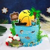 Decoraciones para tartas para fiestas de cumpleaños, baby shower (peces)