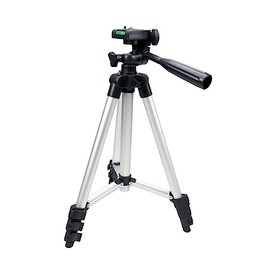 LALAFINA Adjustable Height Rotating Tripod with Quick Release Mount for DSLR Cameras Video Cameras Tablets Lightweight Aluminum Alloy for Silver