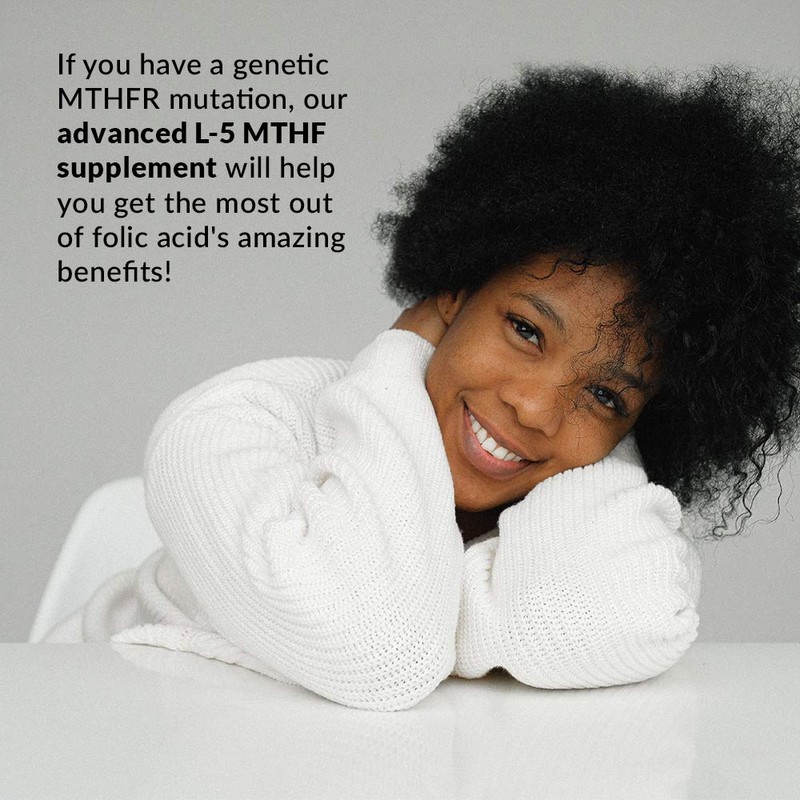 1MG L-5 MTHF by Intelligent Labs, 120 Capsules 4 Months