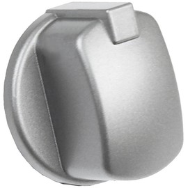 SPARES2GO Control Knob Switch Button for Indesit Cooker Oven (Pack of 2, Silver/INOX)