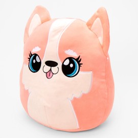 Claire's Exclusive Squishmallow 12 Inch Pale Orange Corgi Dog Stuffed Animal Toy