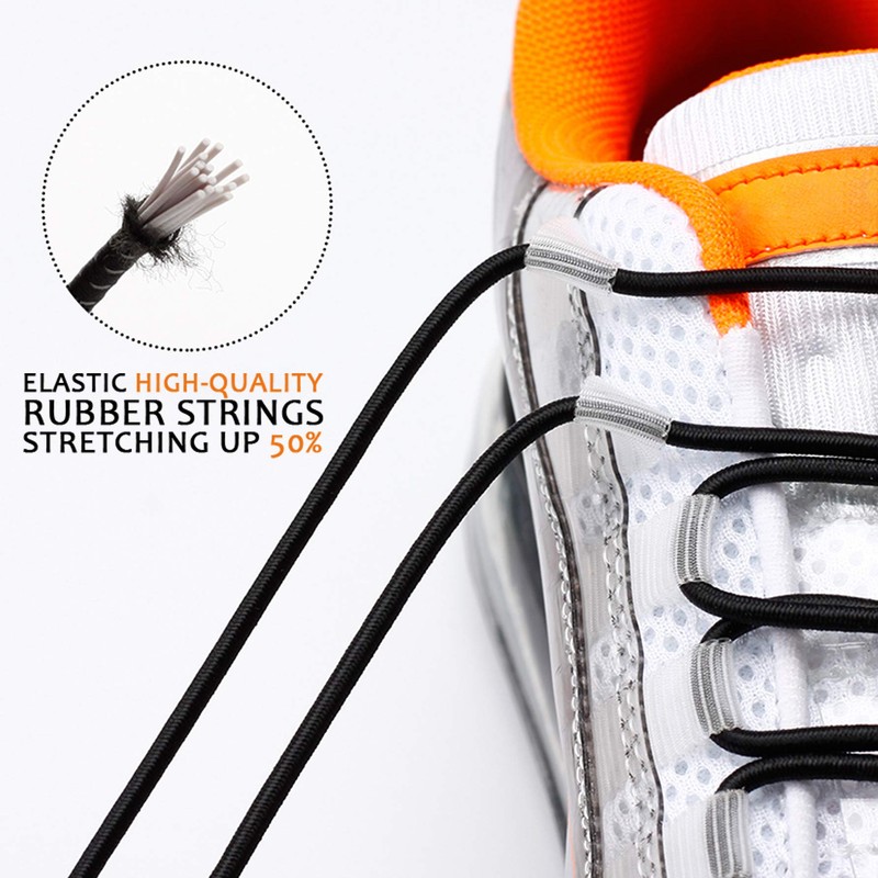 Elastic No Tie Shoelaces,Tieless Shoe Laces for Adults and Kids