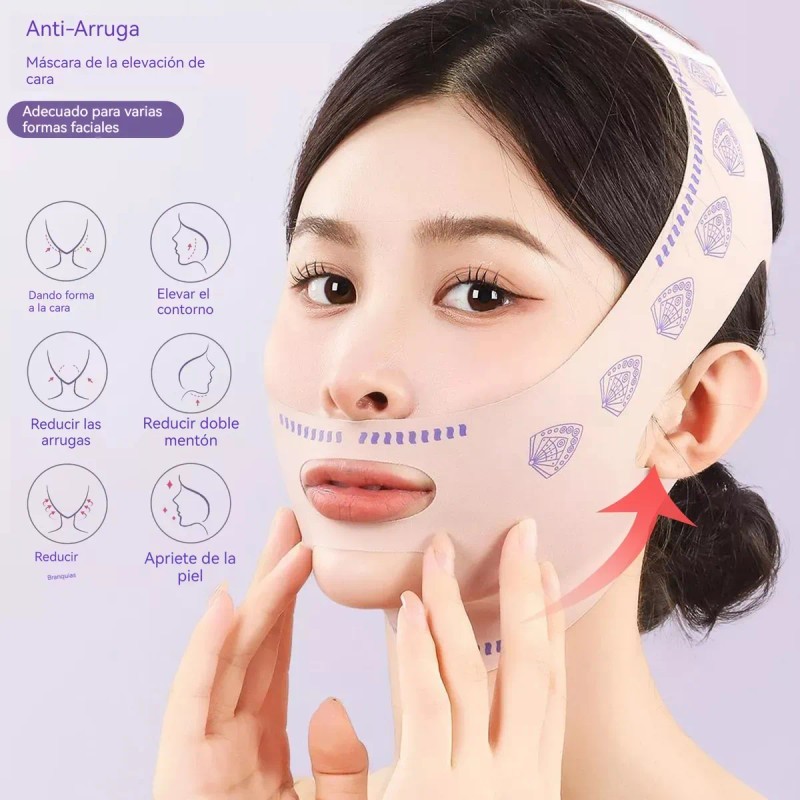 2 Mentonera Faja Oferta Reduce Arruga Papada Cachete Mejilla 2