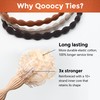 12-Pack 4X Extra Long Hair Ties - Ideal for Dreadlocks,