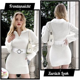 WHIPPY Wide Elastic Waist Belt Women's Waist Belt Vintage Stretch Belt with Silver Ring Clasp, D-white