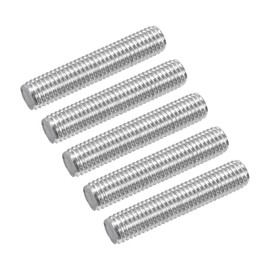 uxcell 15Pcs M6 x 30mm Fully Threaded Rod 304 Stainless Steel Right Hand Threads Bar Studs for Anchors Bolts, Clamps, Hangers and U-Bolts, 1 Thread Pitch