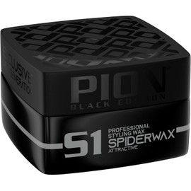 Pion S1 Spider Wax Hair Styling Wax 175 ml Black Edition S1 Spider Wax Attractive/Matte