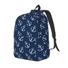Duduho Nautical Anchor Navy Blue Backpack 15.7 Inch Laptop Backpack