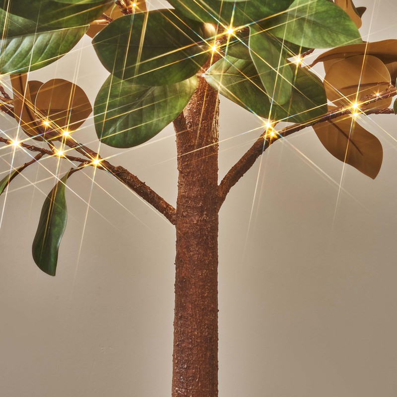 Hairui Lighted Magnolia Tree 4FT 165 LED Fairy Lights, Faux