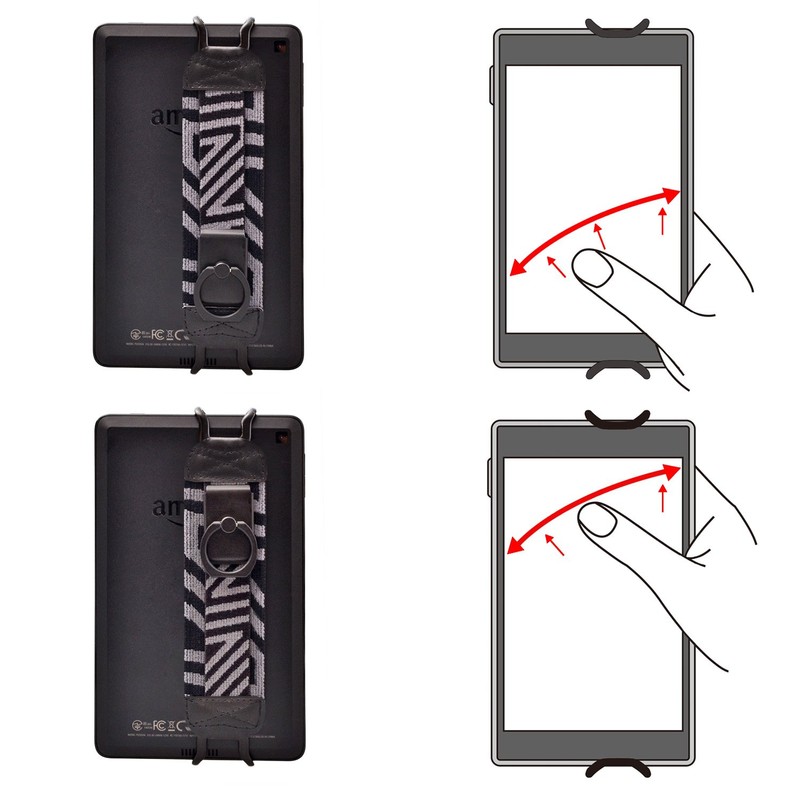 TFY Security Hand Strap with 360 Rotation Metal Ring Finger-Grip