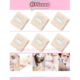 Paquete 6 Jabónes Tailandés De Arroz Hecho A Mano Colágeno Vitamina E Blanqueamiento Hidratante Baño Piel Limpiadora Jabón De Leche,Limpieza Suave para Lavar la Cara, Manos y Cuerpo.Jabón Limpieza ,Jabónes De Arroz ,Jabón de Leche ,Jabón Blanqueador.