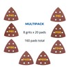 Triangle Sanding Pads, 160 Pcs 93 mm Detail Sander Pads