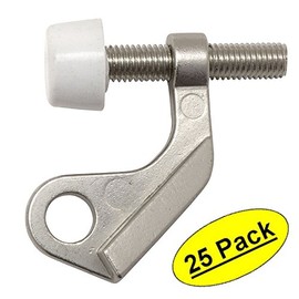 Designers Impressions® Satin Nickel Heavy Duty Door Guard Hinge Pin Adjustable Door Stop : 8337 - 25 Pack