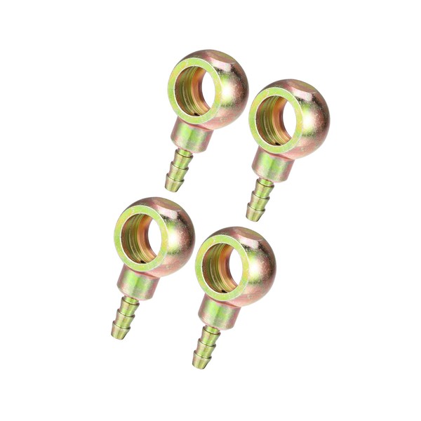 INFINAUTO Banjo Bolt Hose Barb Fitting/Inner Brake Fuel Line Fitting