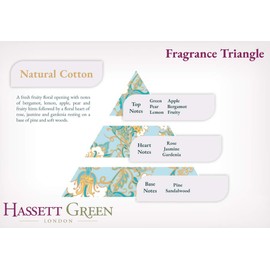 Hassett Green London - Hand Made Scented Sachet Large Three Pack - Natural Cotton - For Wardrobes and Drawers